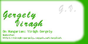 gergely viragh business card